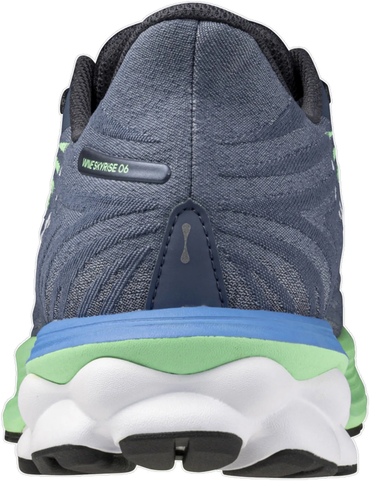Mizuno Wave Skyrise 6 Mens Running Shoes - Blue Moist Guard Comfort Fit