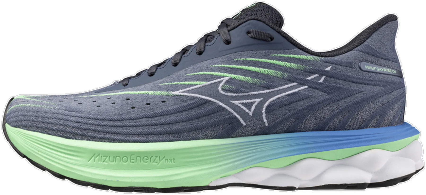 Mizuno Wave Skyrise 6 Mens Running Shoes - Blue Fairy Step