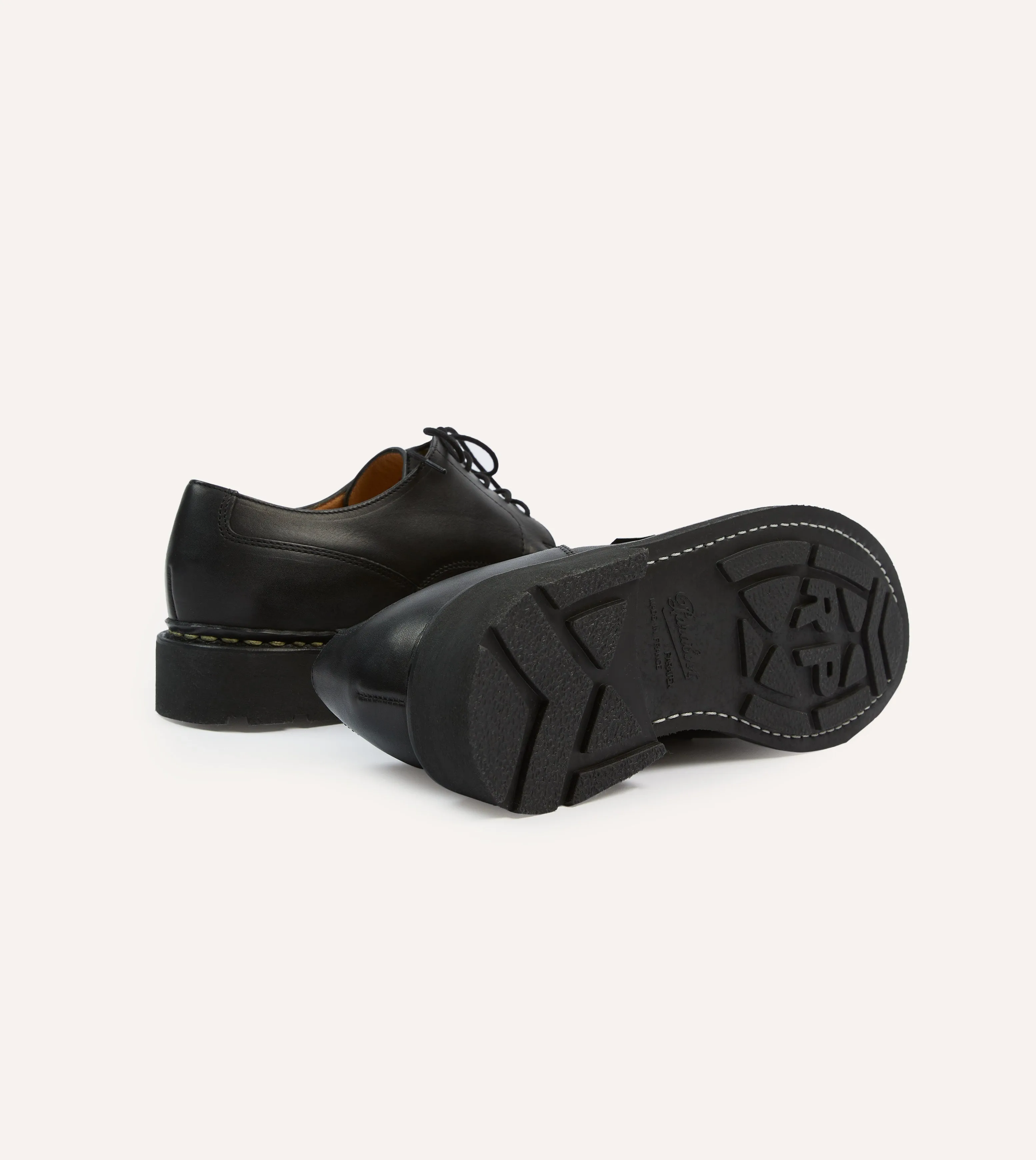 Feather Light Urban Stroll Hero Edge Paraboot Villandry Noir Calf Leather Derby Shoe