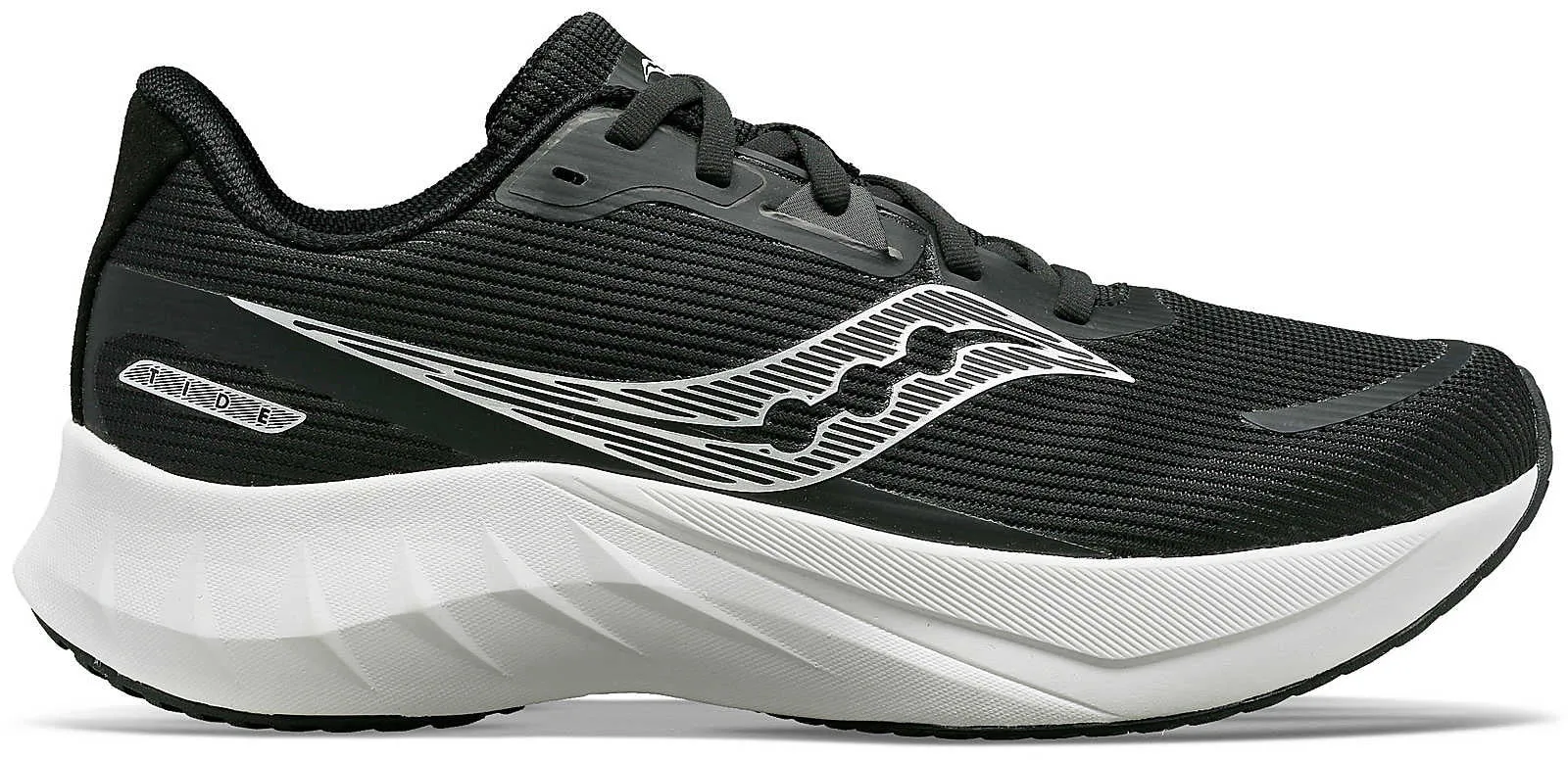 Saucony Tide 2 Mens Running Shoes - Black Seamless Fit Outdoor Explorers
