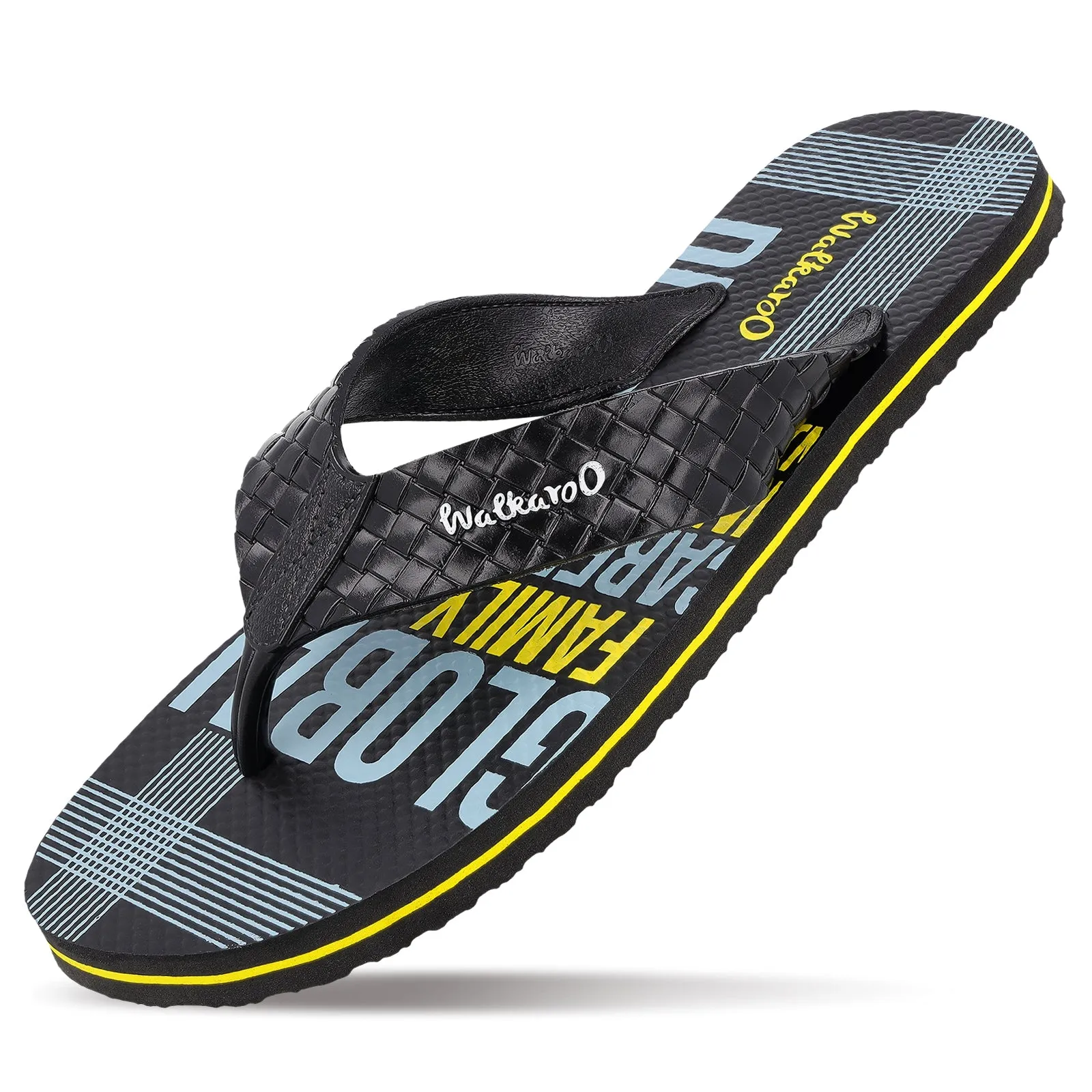 Relaxed Vibes Casual Park Style Men's Hawai Slippers - HG166 Black
