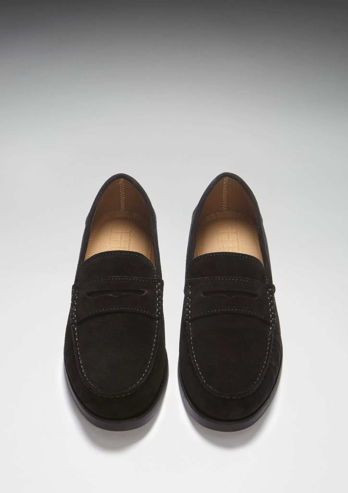 Effortless Style Rubber Outsole Boat Loafers, black suede