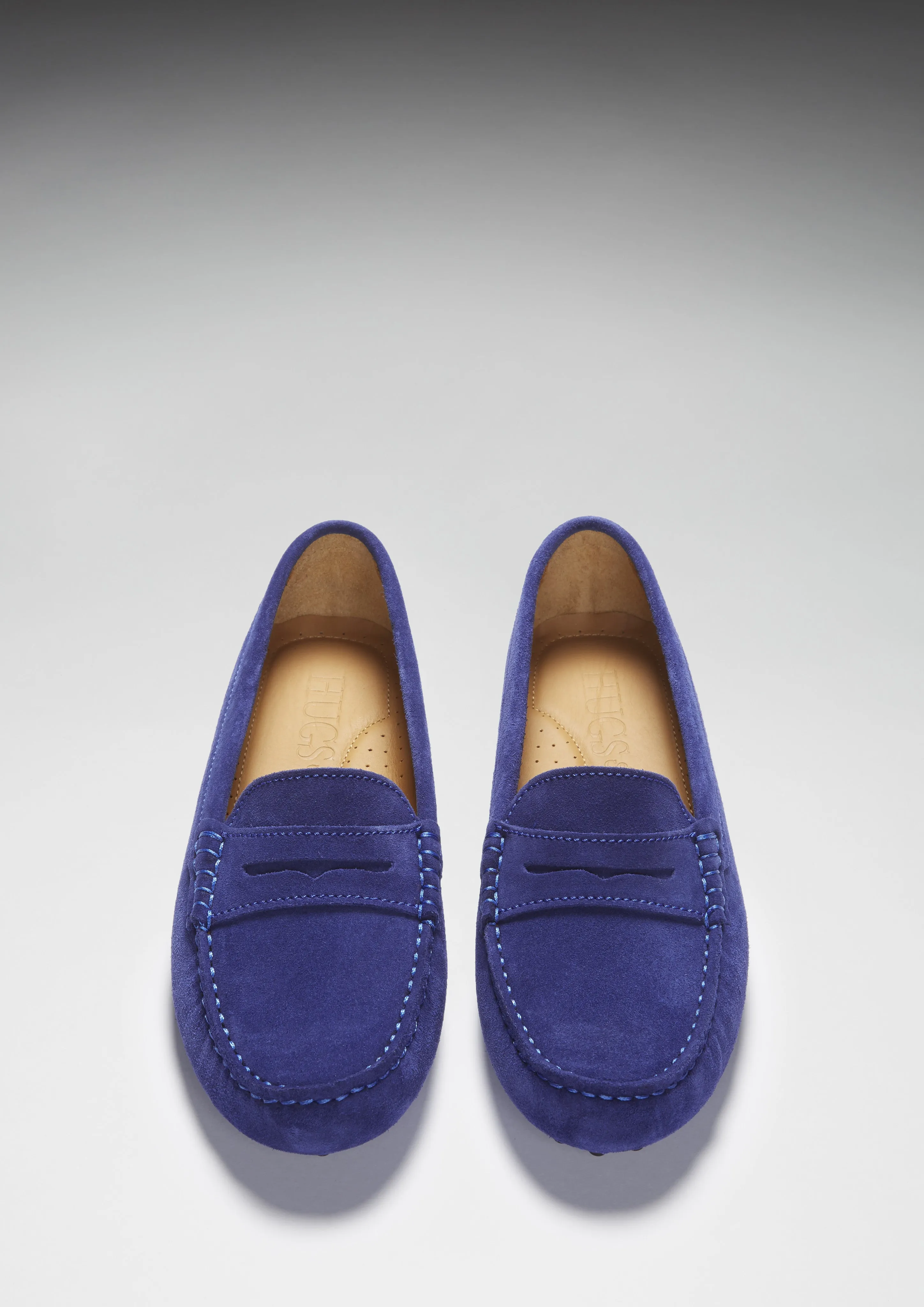 Comfort Edge Women's Penny Driving Loafers, ink blue suede