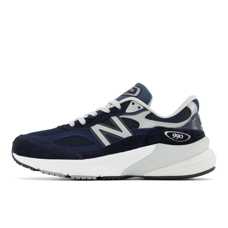 Durable Construction Anti Odor Gym Workout 990v6 - Navy with White - Women's