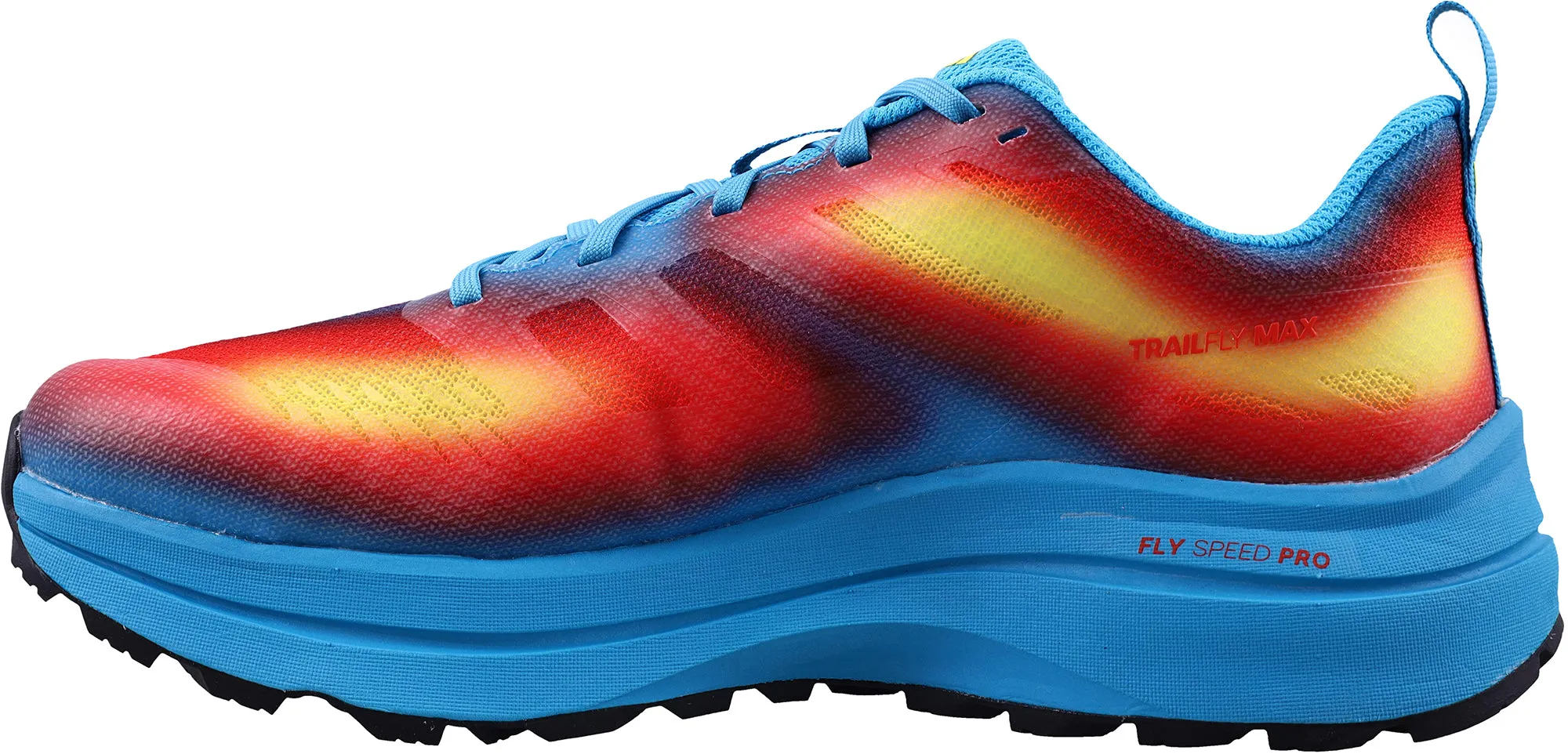 Foam Base Earth Base Inov8 TrailFly Max WIDE FIT Mens Trail Running Shoes - Blue