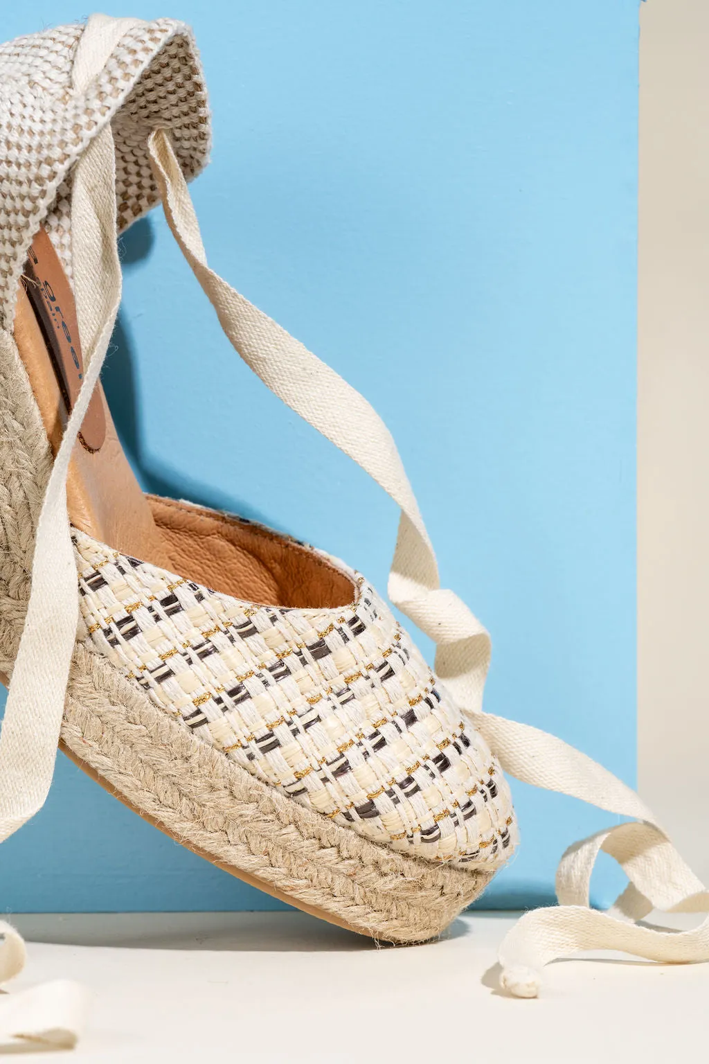 Lillian Raffia Lace Up Espadrille Weekend Ready