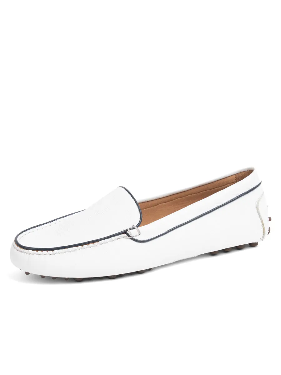 Anti Odor Busy Professionals Leather Touch Jill Piped Driving Moccasin