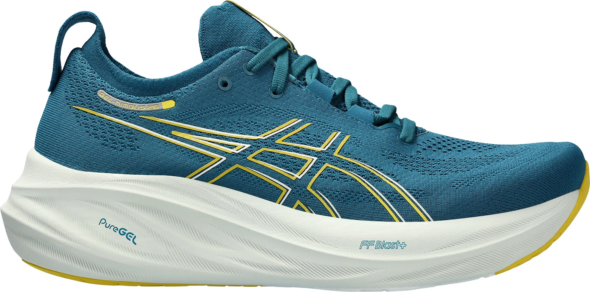 Asics Gel Nimbus 26 Mens Running Shoes - Green Feather Light City Adventure Quick Flex
