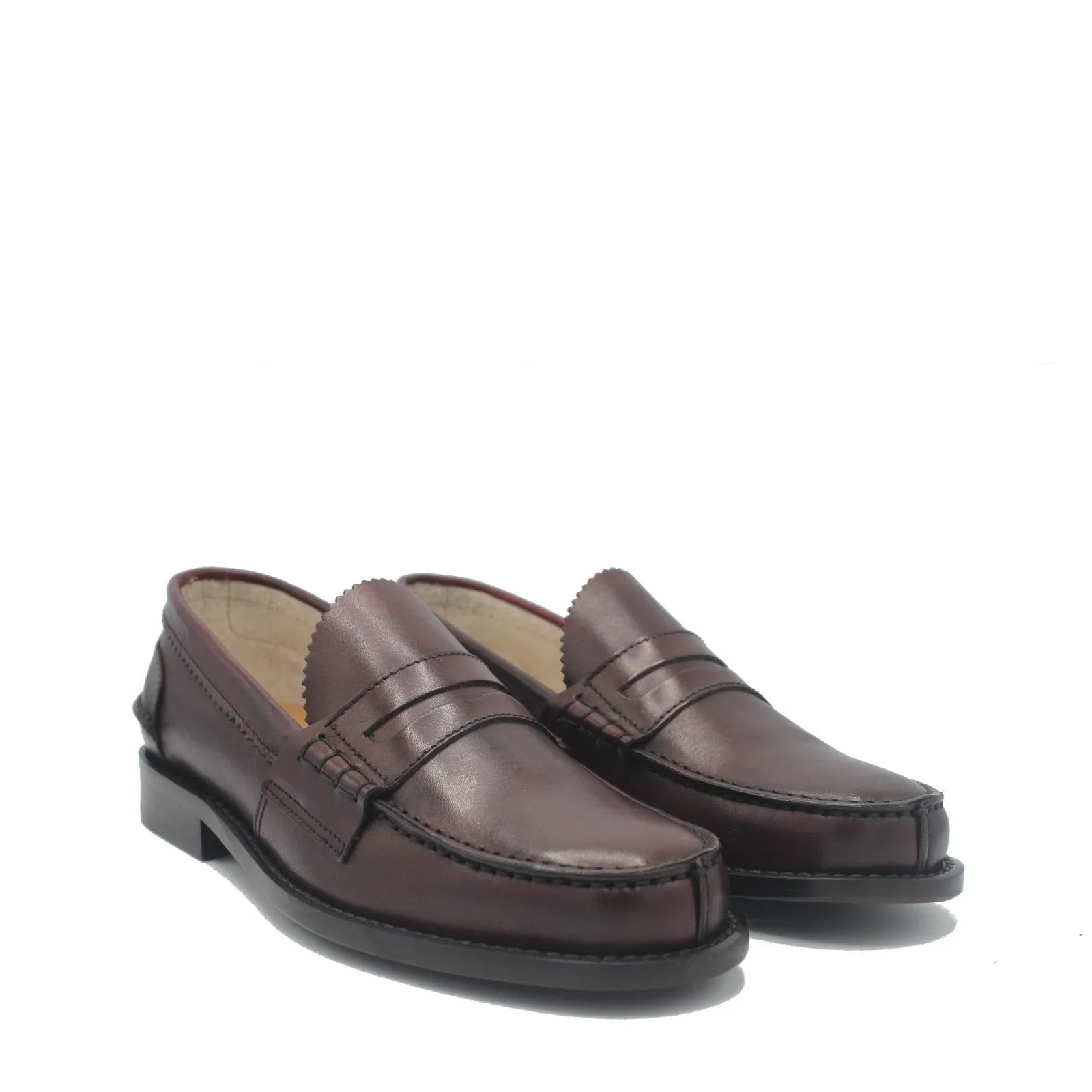 Soft Insole Slip-ons Toe Space WOMAN PENNY LOAFER BURGUNDY LEATHER