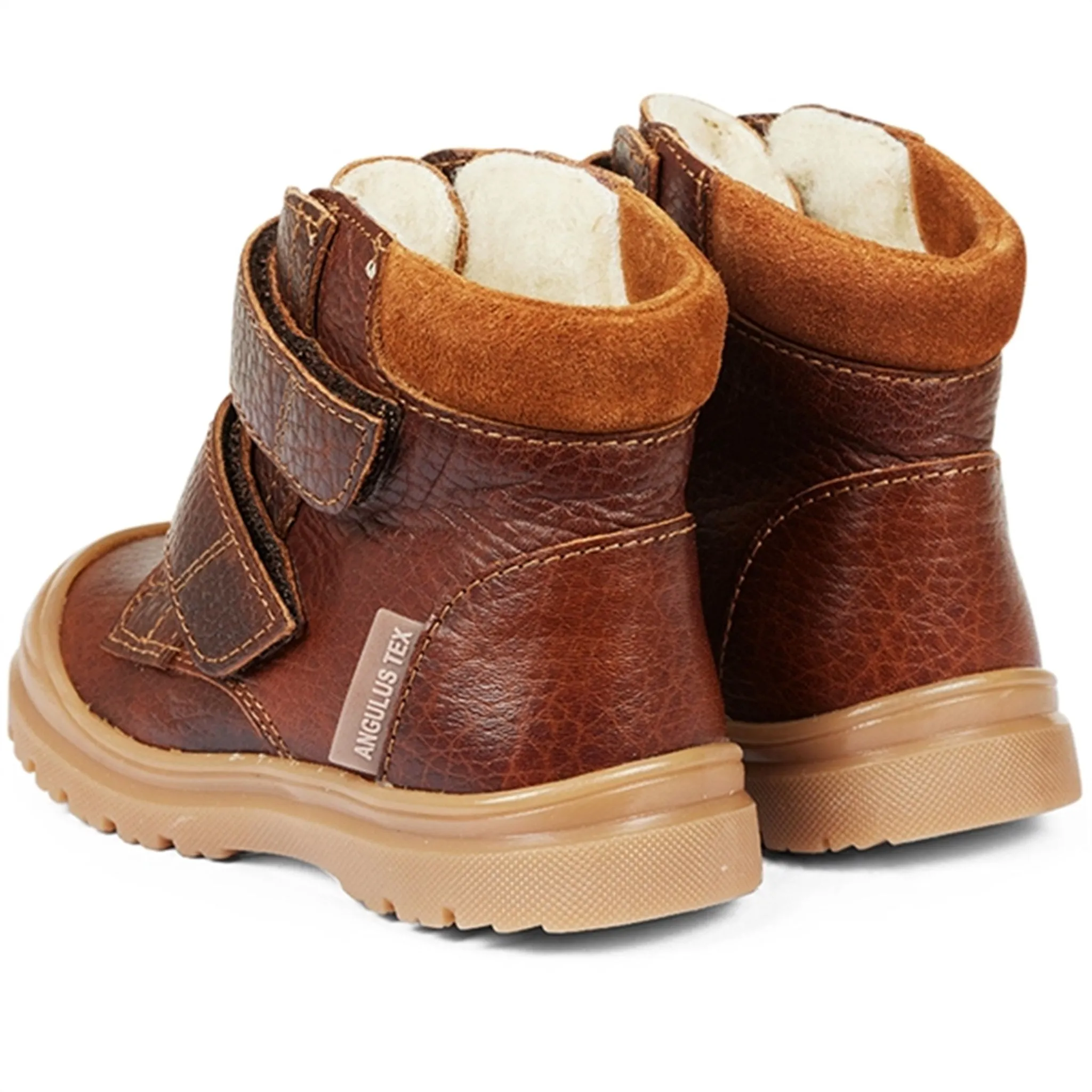 Angulus Starter Tex Boots With Velcro Cognac/Cognac Snow All-Terrain