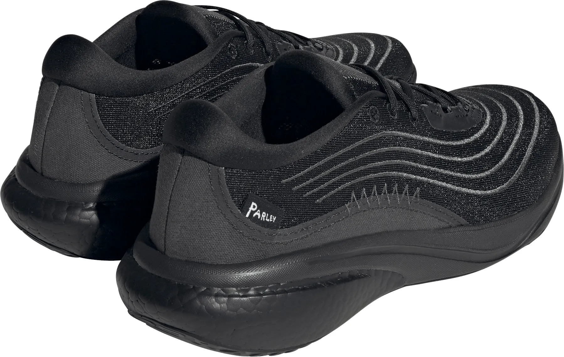 Supportive structure Quick Drying Travel Enthusiasts adidas Supernova 2.0 X Parley Mens Running Shoes - Black