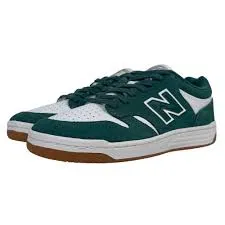 Fan Favorite Comfortable Cushion New Balance Numeric 480 Wide Shoes - Green/White