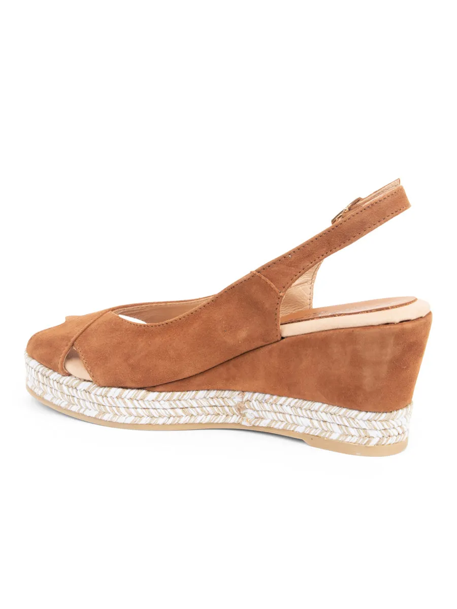 Palma Peep-Toe Criss-Cross Slingback Espadrille Quick Wear