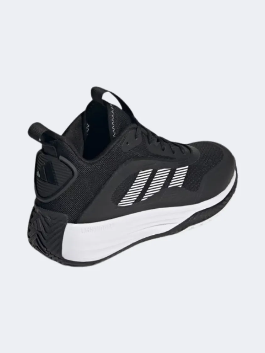 Adidas Own The Game 3 Men Basketball Shoes Black/White Lightweight Structure Modular Traction Grid