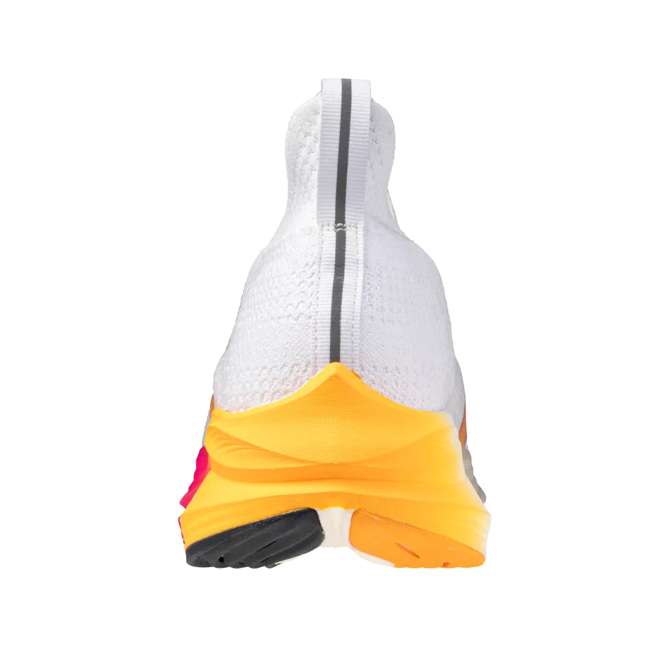 Athletic Apparel short - term use shoes Mizuno Unisex Neo Zen Running Shoes in White/Tang Orange/Pink Tetra AW25