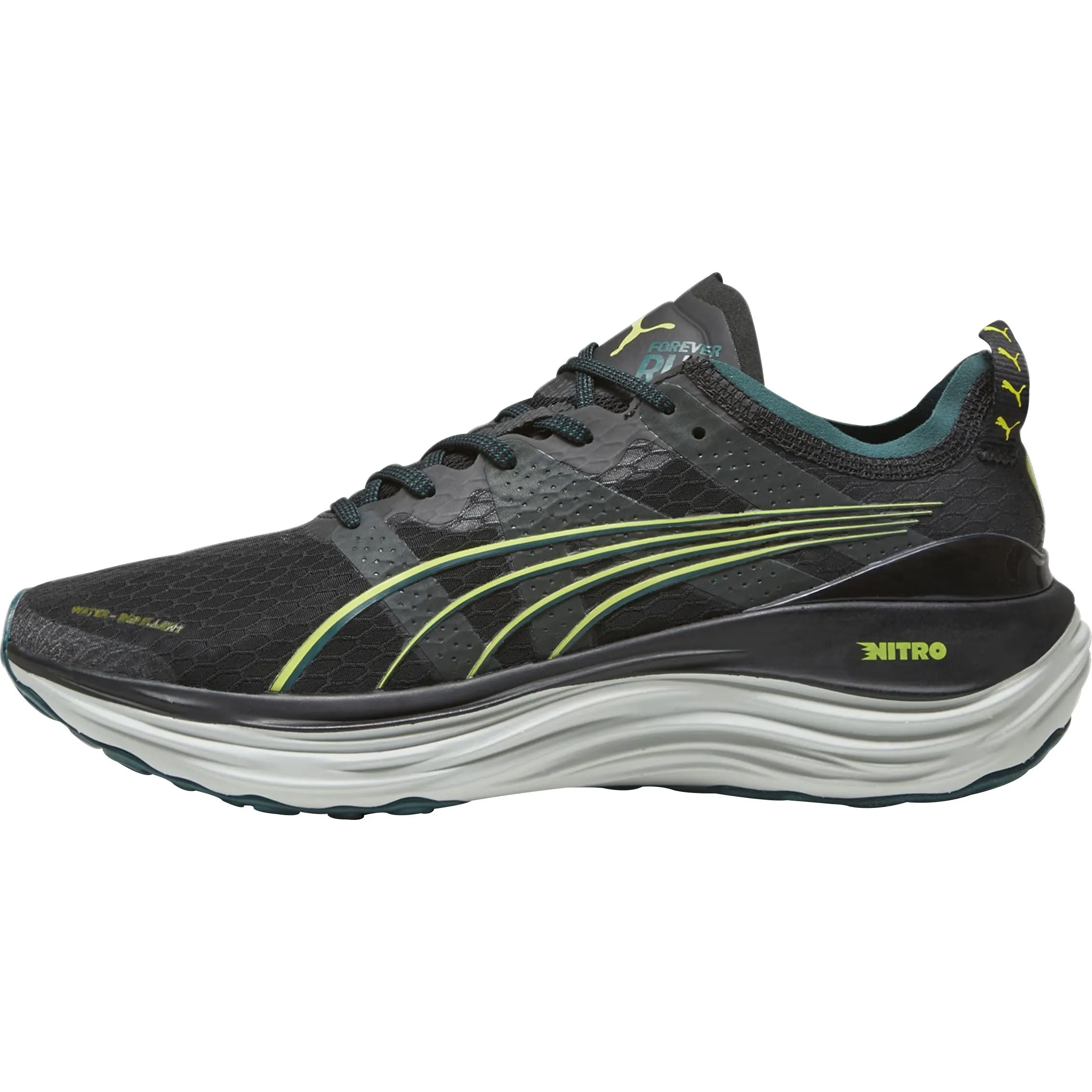 Seamless Fit Gym Workout Puma ForeverRun Nitro WTR Mens Running Shoes - Black