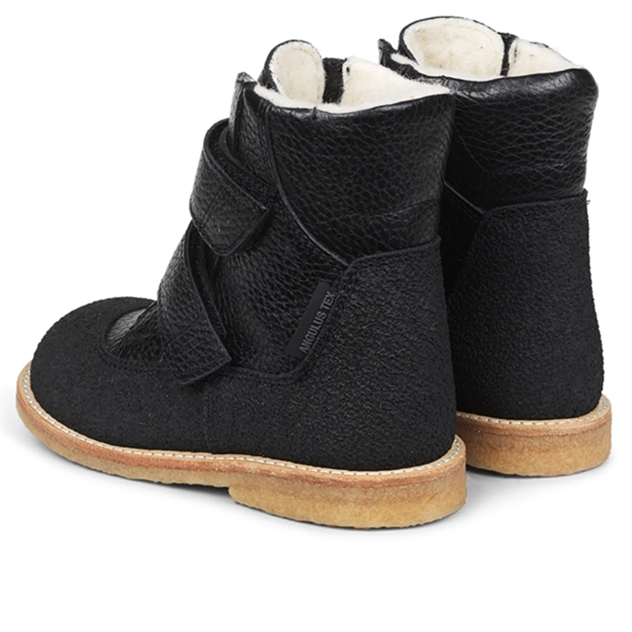 Angulus Tex Boots w Velcro Black Supportive Winter-Friendly