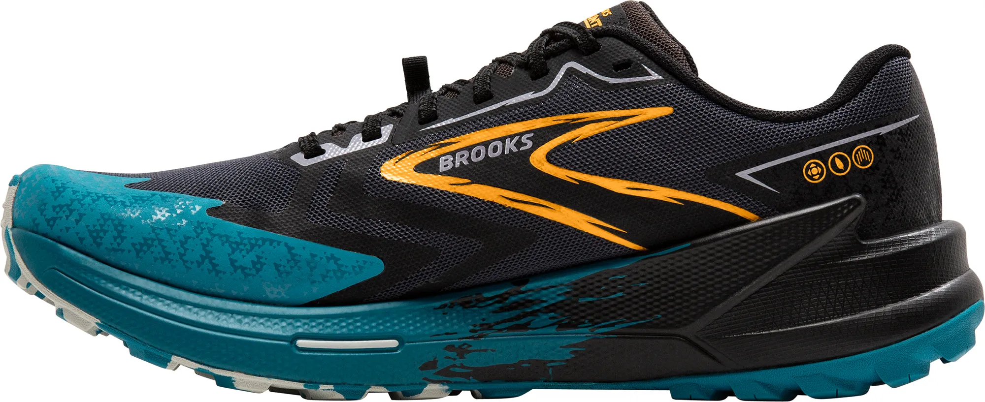 Festival Vibe Brooks Catamount 3 Mens Trail Running Shoes - Black
