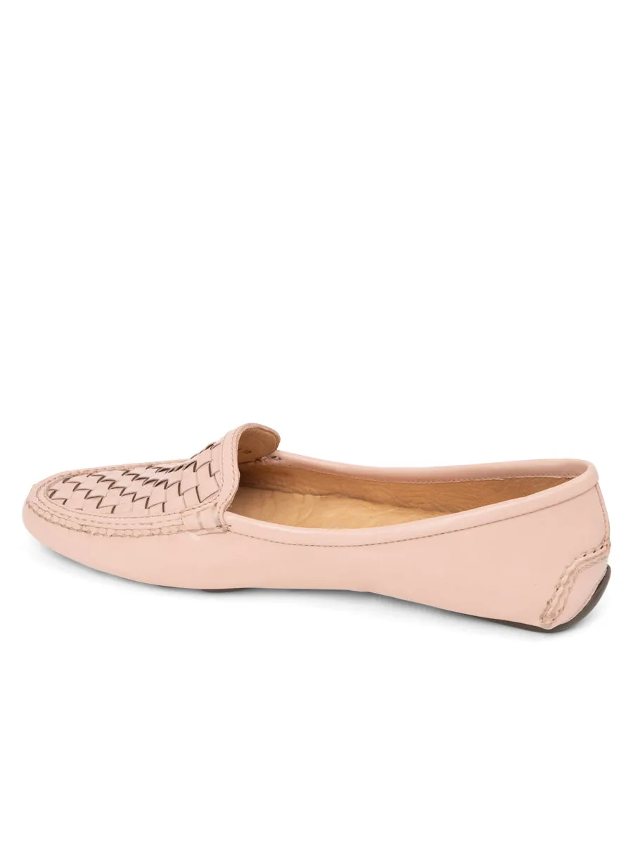 Rich Glow Kelly Woven Driving Moccasin