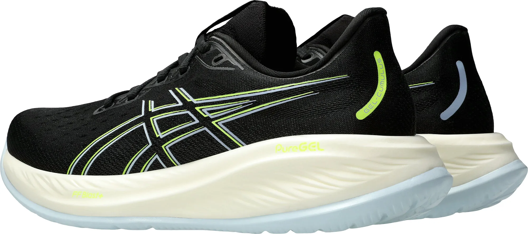 Vintage Love material Asics Cumulus 26 Mens Running Shoes - Black