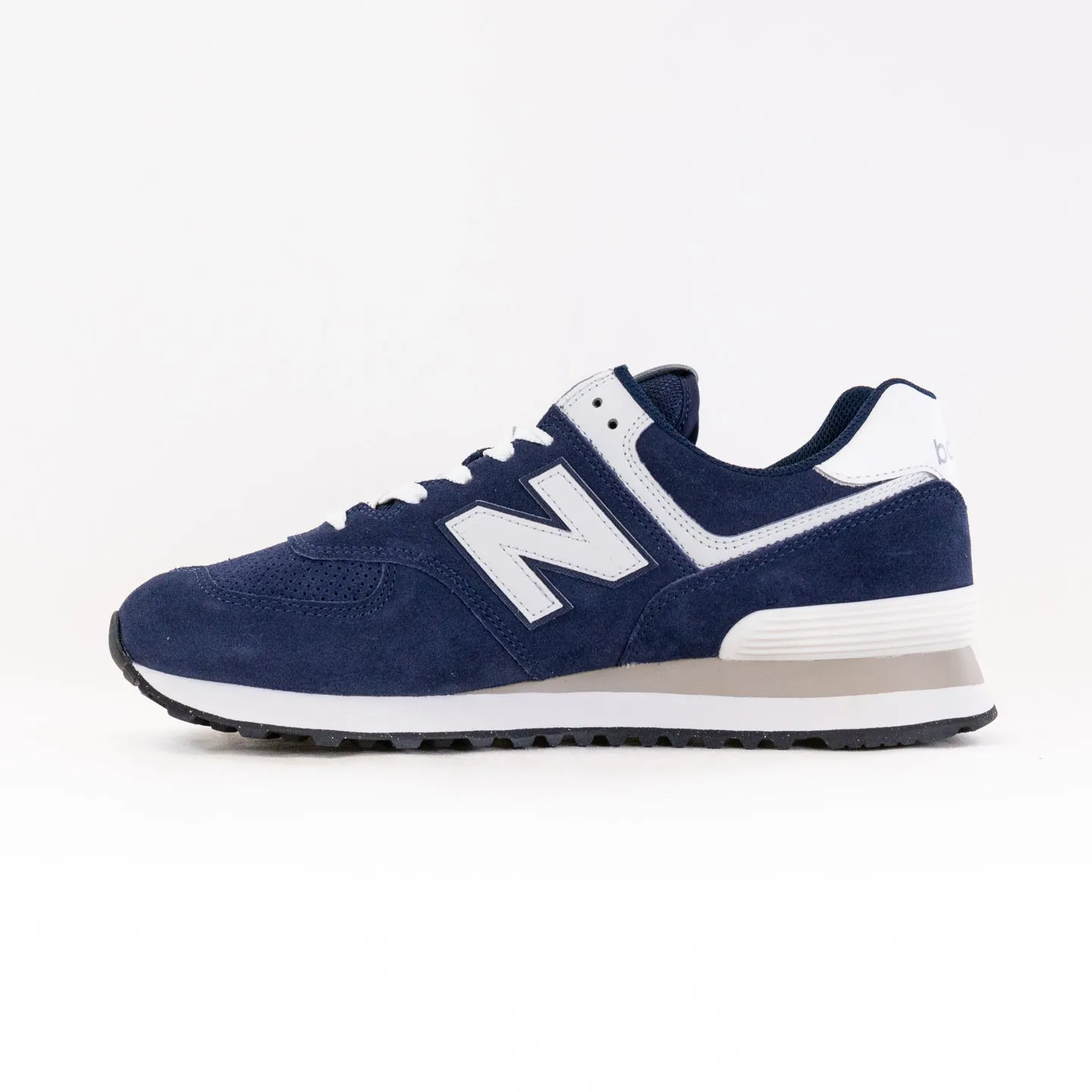 New Balance 574 (Men's) - Blue/White roomy fit material for travelers
