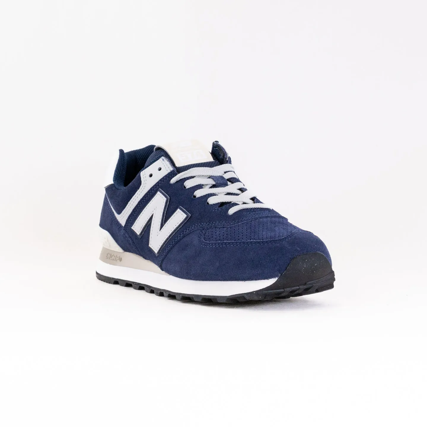 New Balance 574 (Men's) - Blue/White shoe material improvement Cutting - edge
