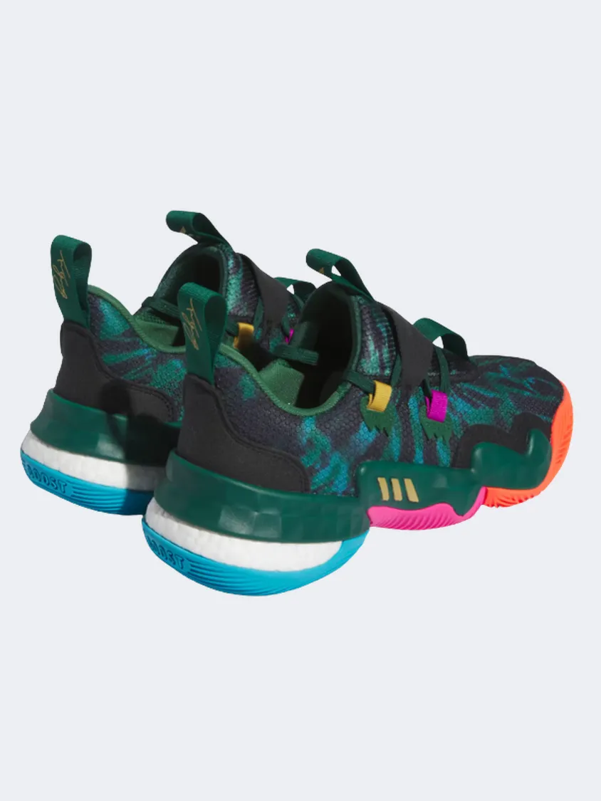 Adidas Trae Young 1 Men Basketball Shoes Dark Green/Black Indoor Sports Use