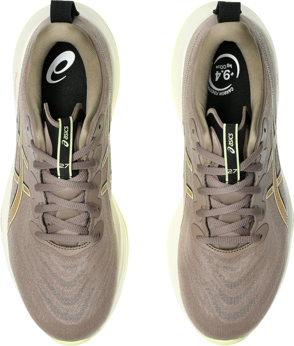 Run Free Comfort Enhancement Asics Gel Cumulus 27 Mens Running Shoes - Brown