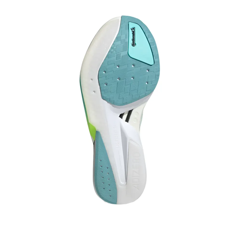 running in light rain shoes Adidas Women's Boston 13 Running Shoes in Semi Flash Aqua/Zero Metalic/Lucid Lemon AW25