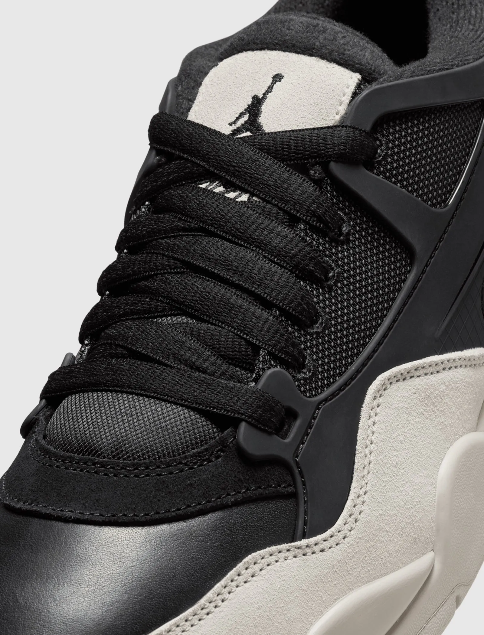AIR JORDAN 4 REMIX "BLACK/LIGHT BONE" Family Fit Fit