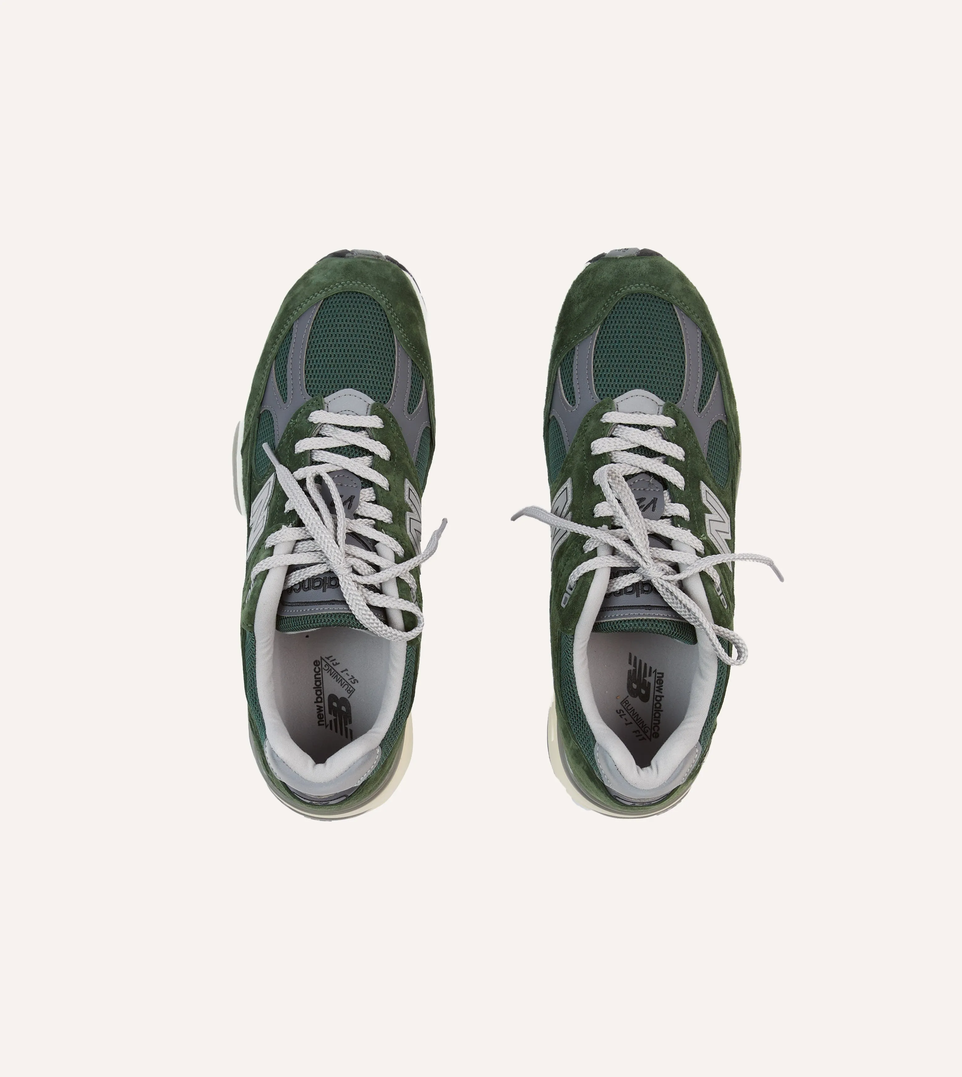 New Balance Kombu Green Made in UK 991v2 Trainers Elastic Sling