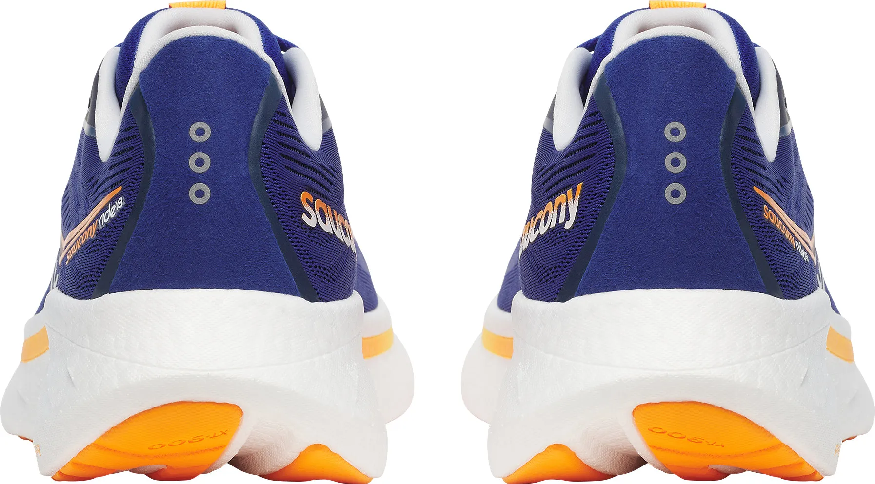 Reinforced Wide toe box Saucony Ride 18 Mens Running Shoes - Blue