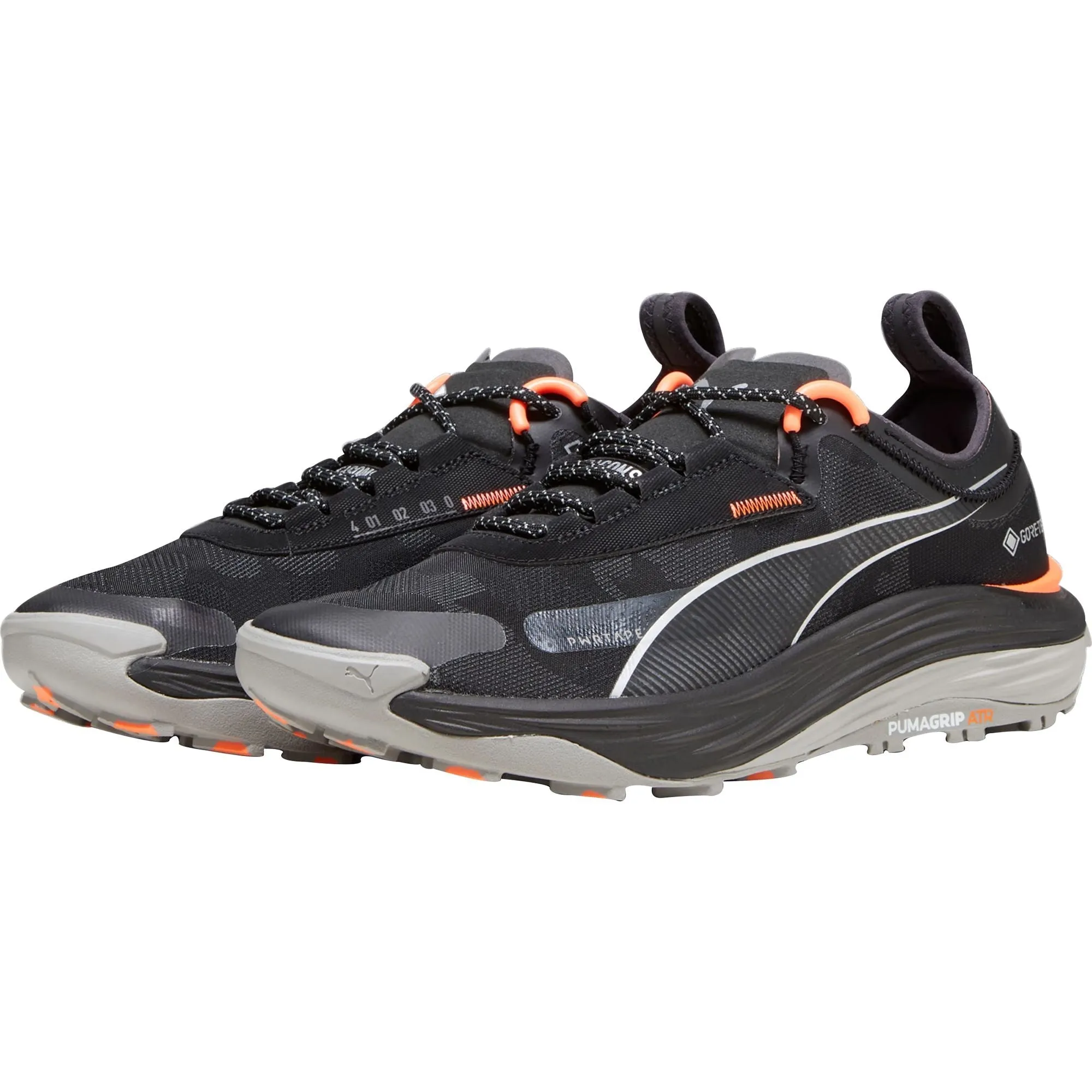 Puma Voyage Nitro 3 GORE-TEX Mens Trail Running Shoes - Black Tone Play Firm Edge