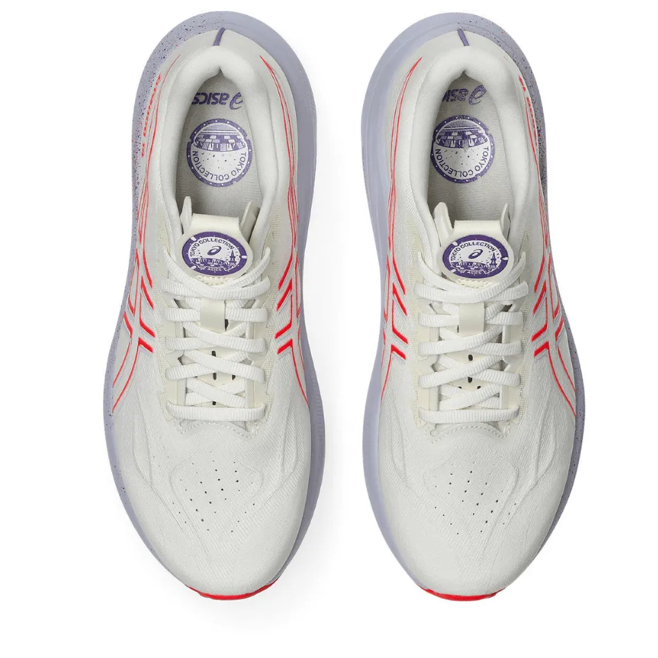 heel - strike shoe response Running Ready ASICS Men's GT-2000 v14 TOKYO Collection Running Shoes in Cream/Edo Purple AW25
