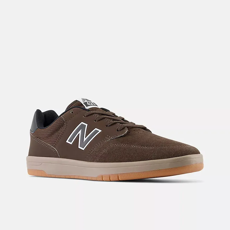 Pro Level Ride Easy Wear New Balance Numeric 425 Skateboard Shoes - Brown / Gum