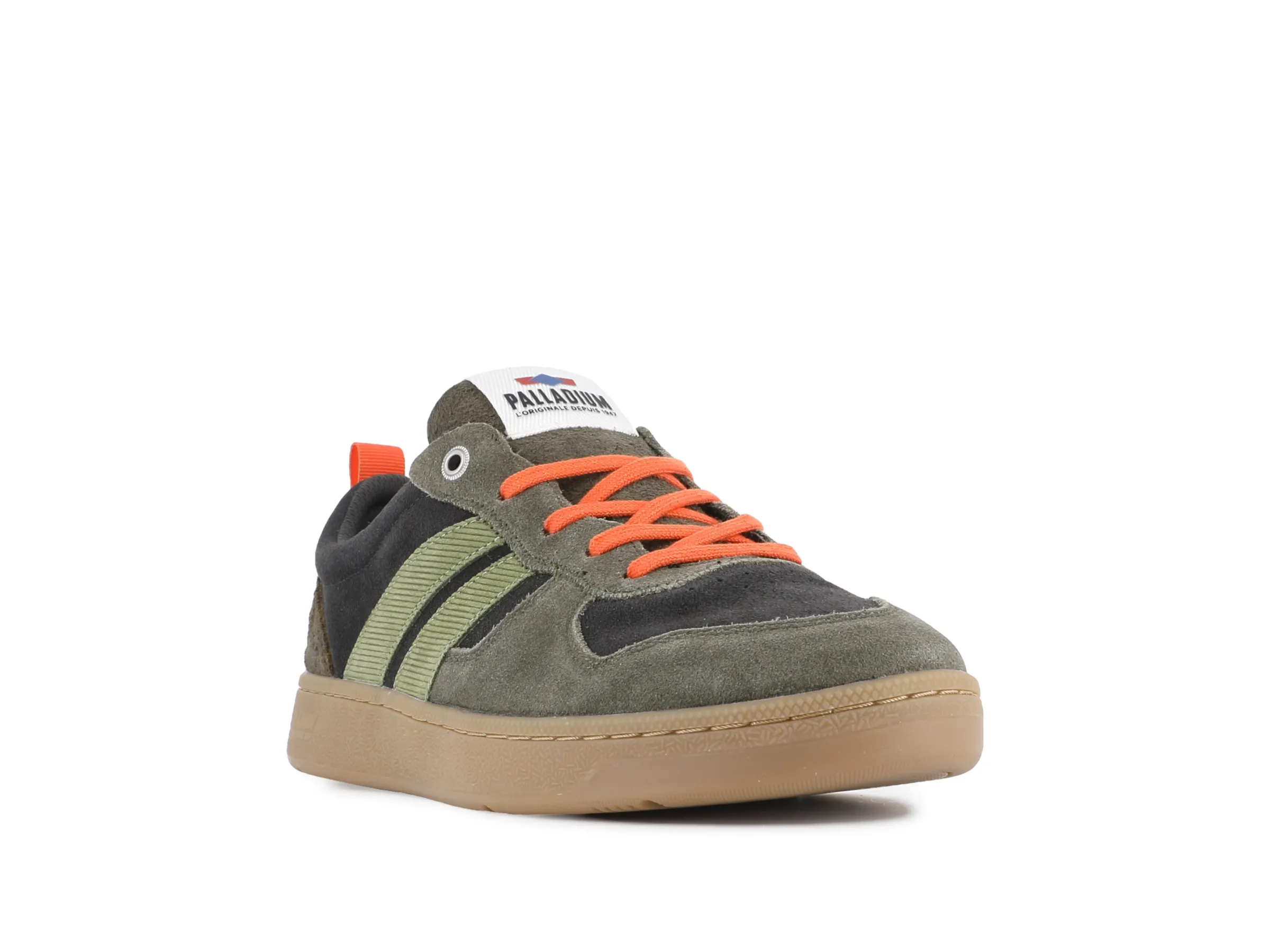 79505-320-M | PALLACUP FLAME SUEDE | BELUGA/OLIVE NIGHT Global Cool Eva Midsole