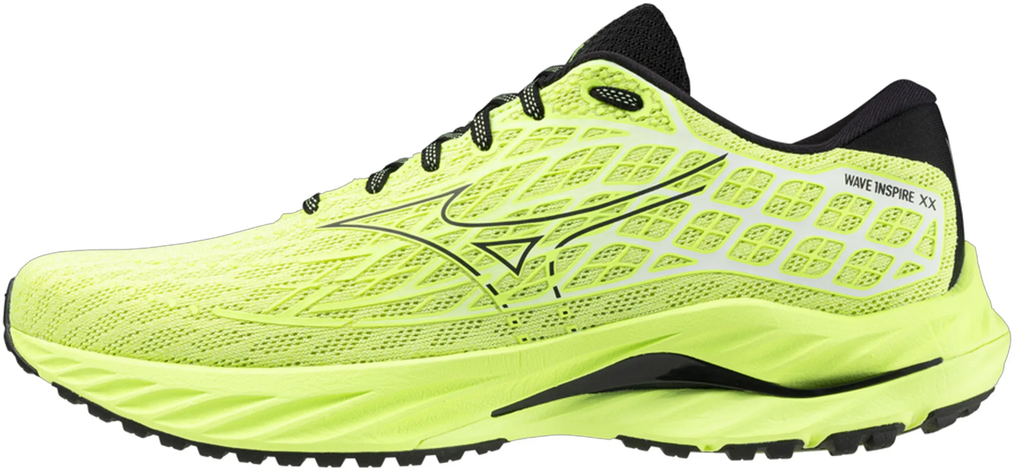 Flexible Design Sport Edge Mizuno Wave Inspire 20 Mens Running Shoes - Green