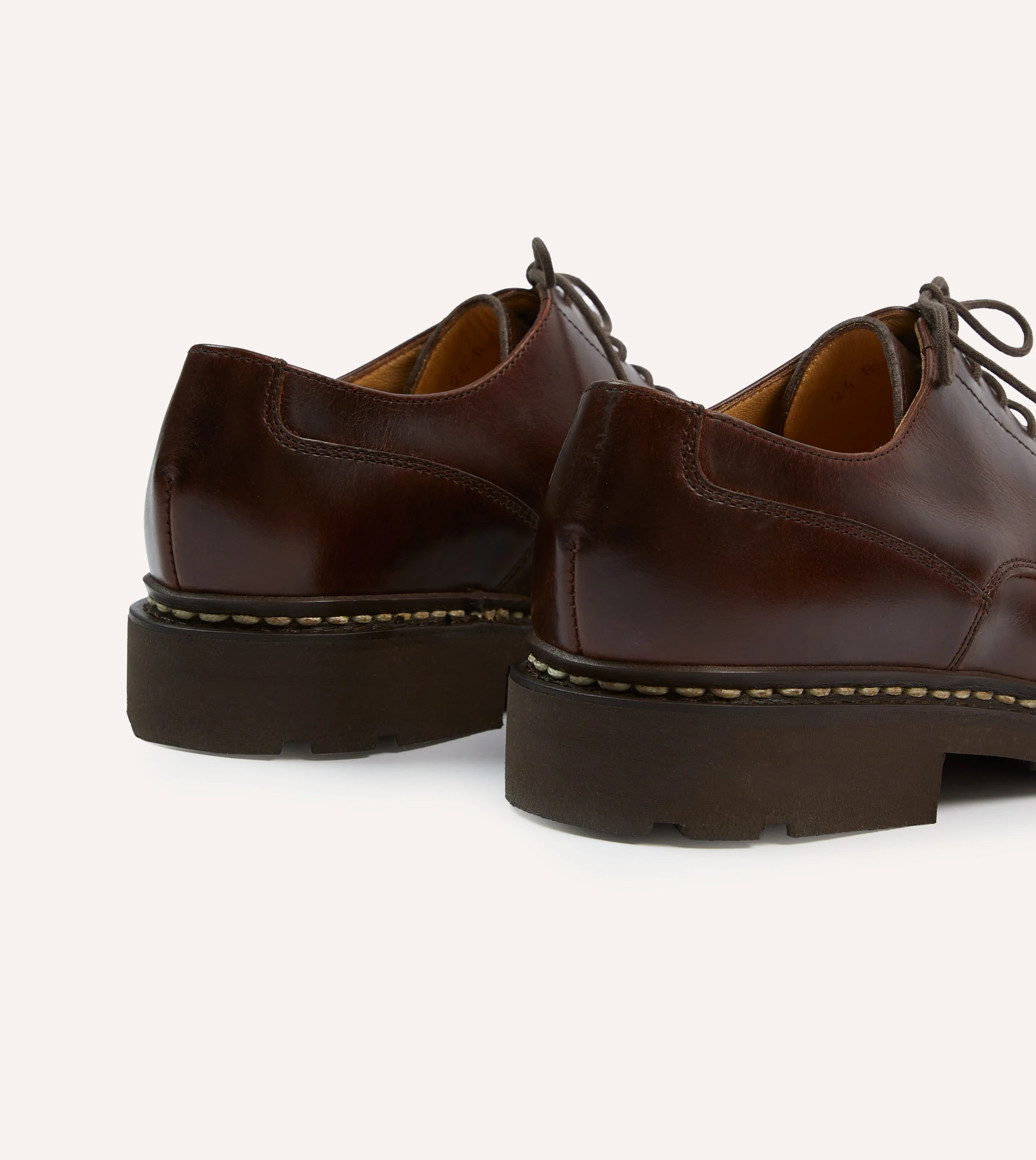 Paraboot Villandry Brown Calf Leather Derby Shoe Quick Flex