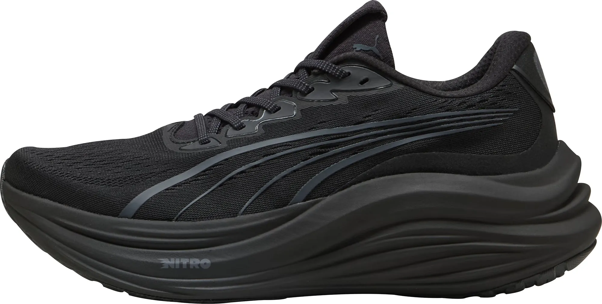 Puma MagMax Nitro Mens Running Shoes - Black Ventilated