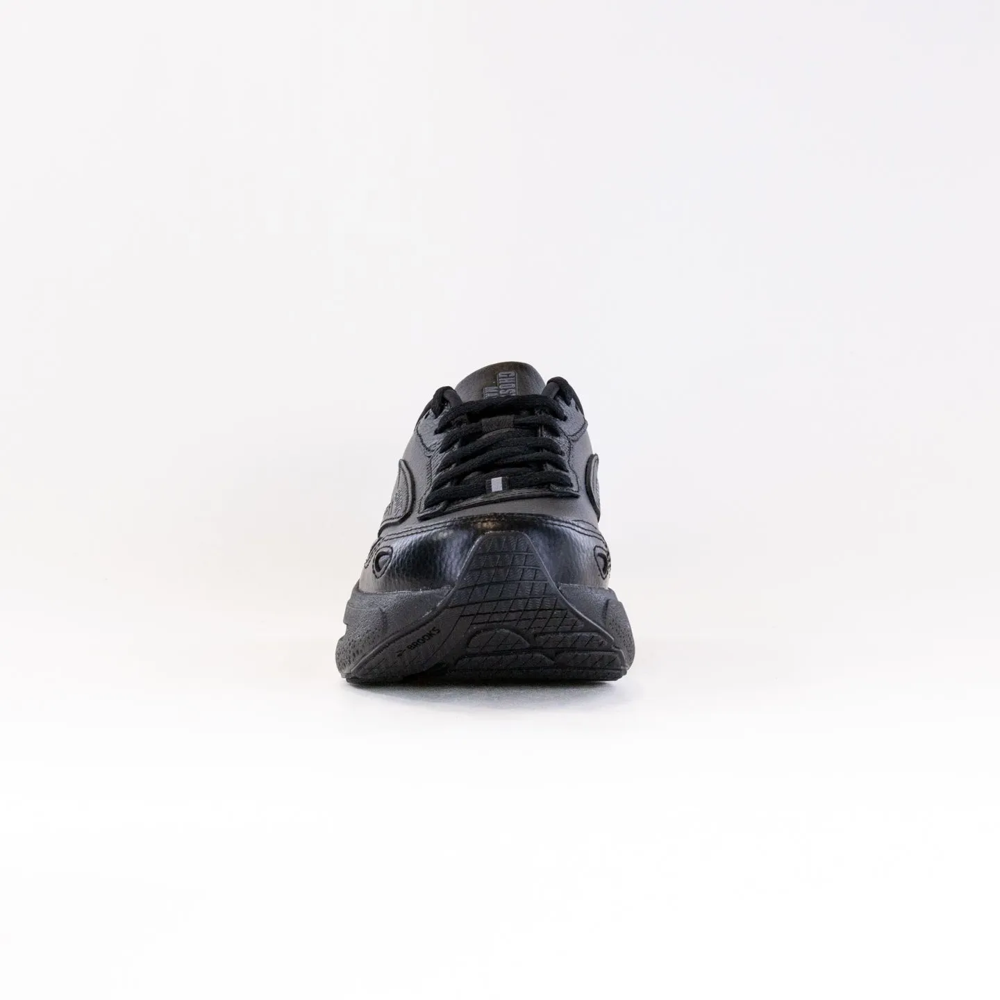 Brooks Ghost Max Leather (Men's) - Black/Black elderly people Durable Construction