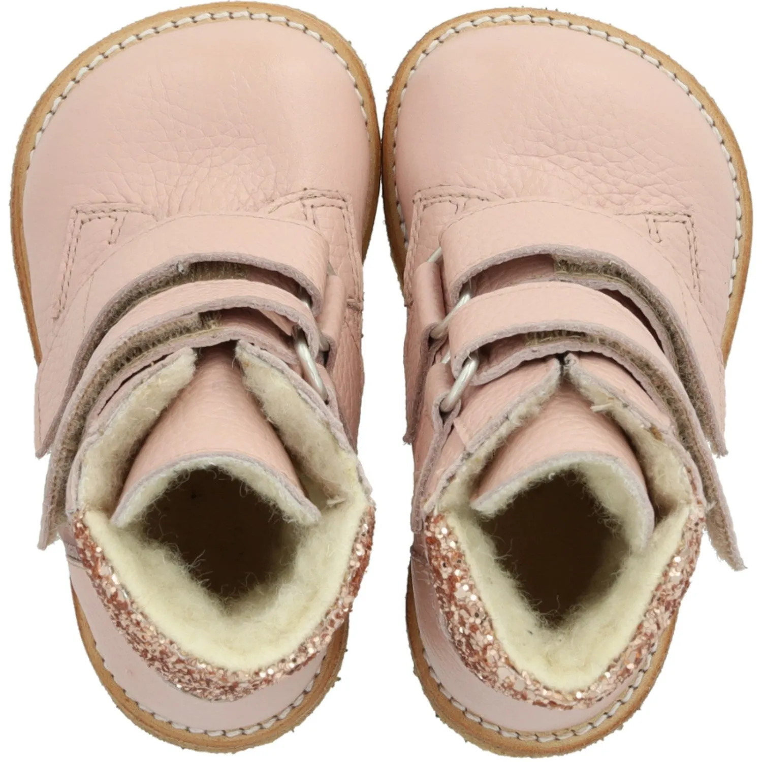 All-Weather Wear Angulus Rosebud/Maple Glitter TEX Glitter Glitter Boot with Velcro Closure