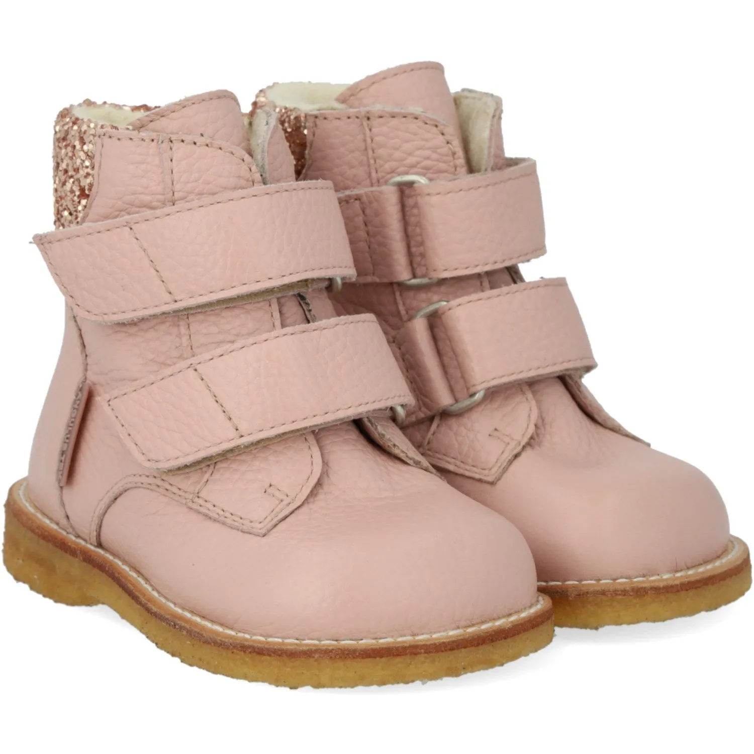 Snow Winter Extreme Snow Mountain Trek Angulus Rosebud/Maple Glitter TEX Glitter Glitter Boot with Velcro Closure