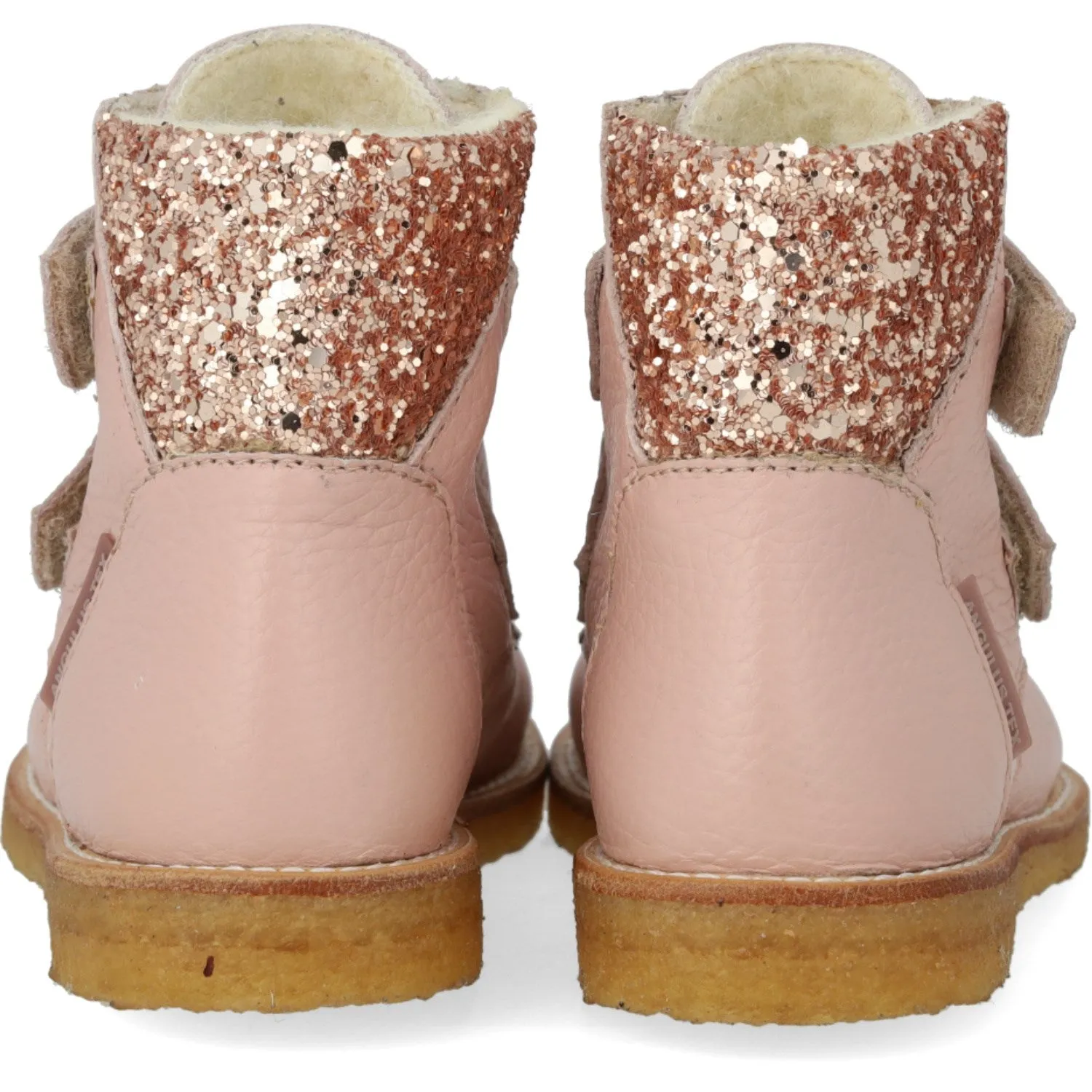 Angulus Rosebud/Maple Glitter TEX Glitter Glitter Boot with Velcro Closure Snow Thermal Trek
