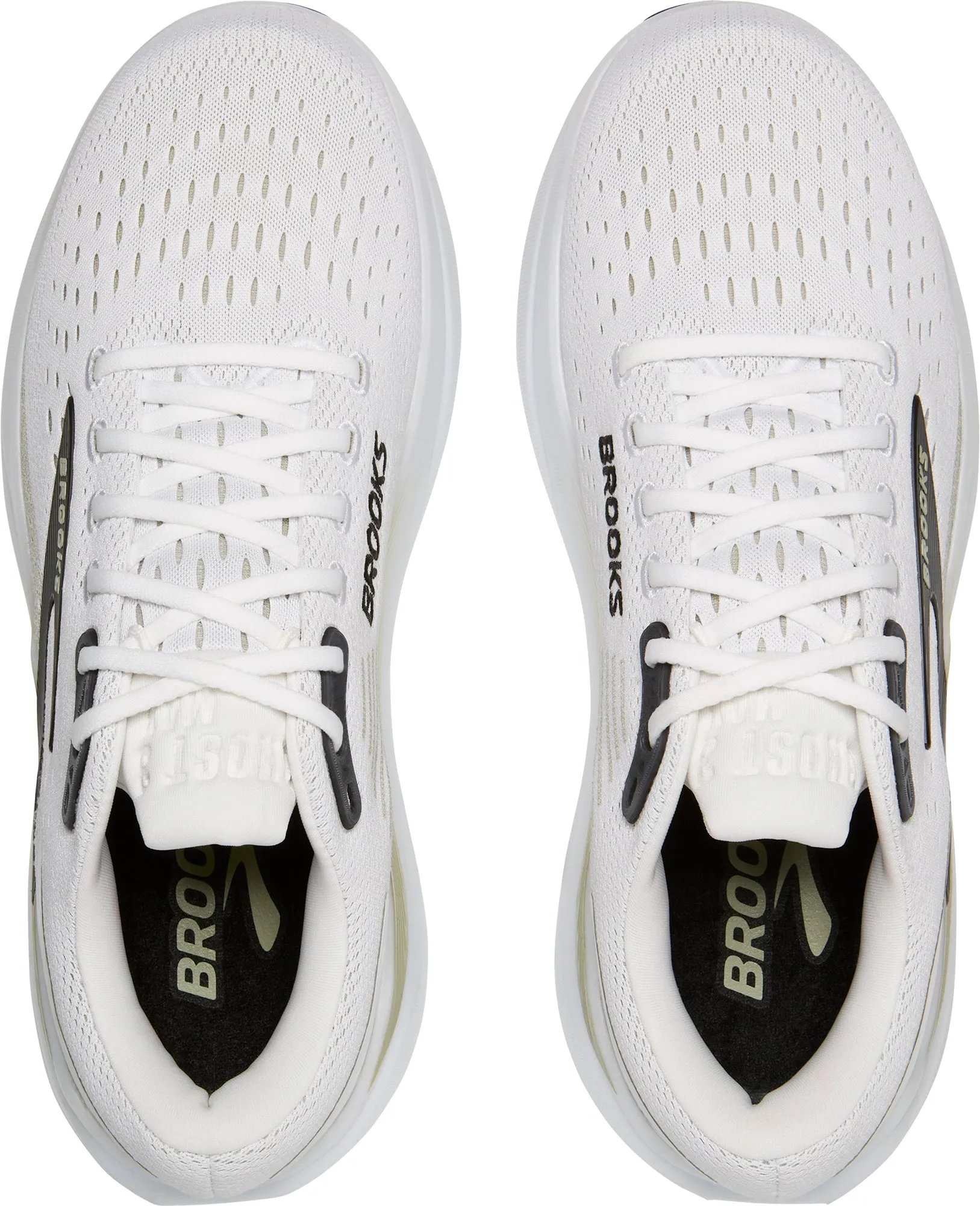 Brooks Ghost Max 3 Mens Running Shoes - White velcro