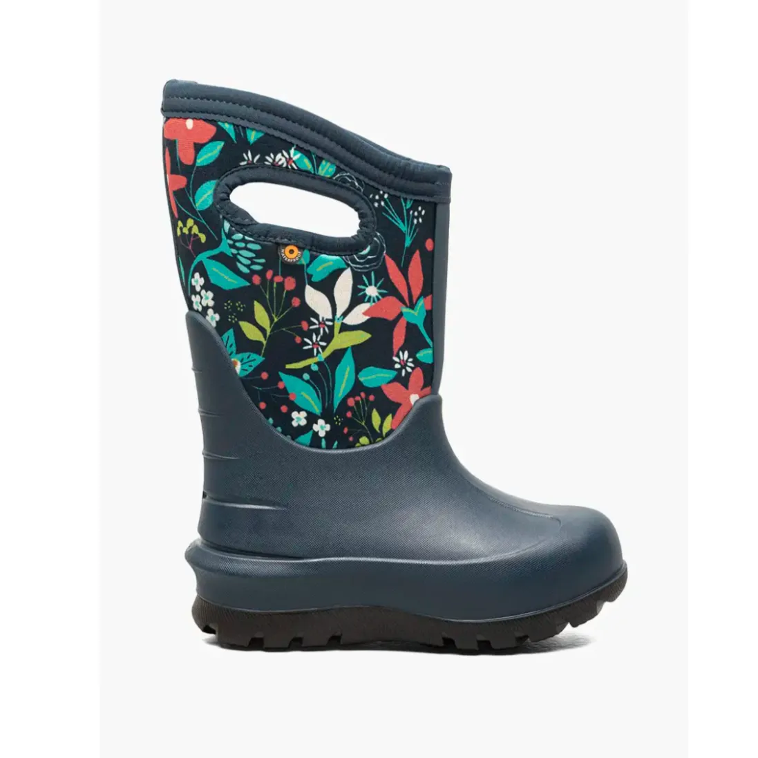 BOGS Ink Blue Flower Neo-Classic Boots Moisture wicking