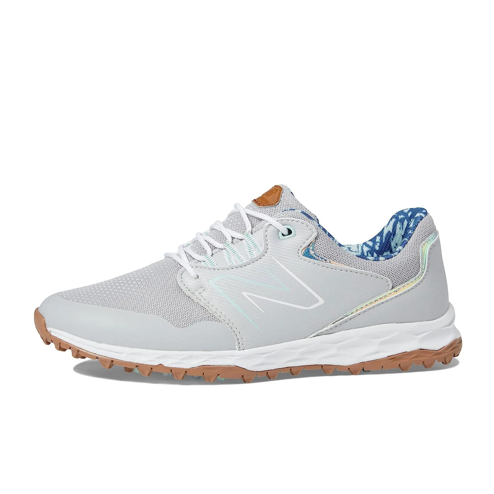 New Balance Womens Fresh Foam Links SL V2 Golf Shoe - GREY Flexible Midsole