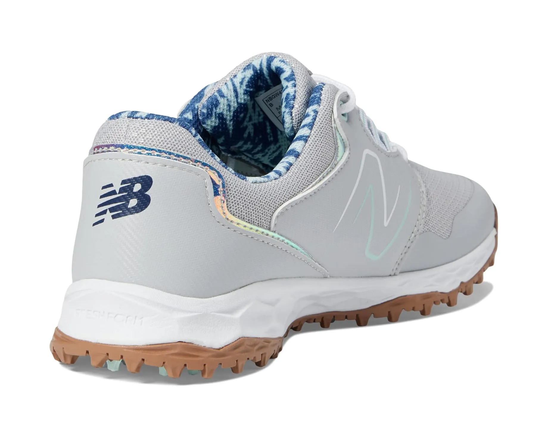 Dynamic flex Comfort Glide New Balance Womens Fresh Foam Links SL V2 Golf Shoe - GREY