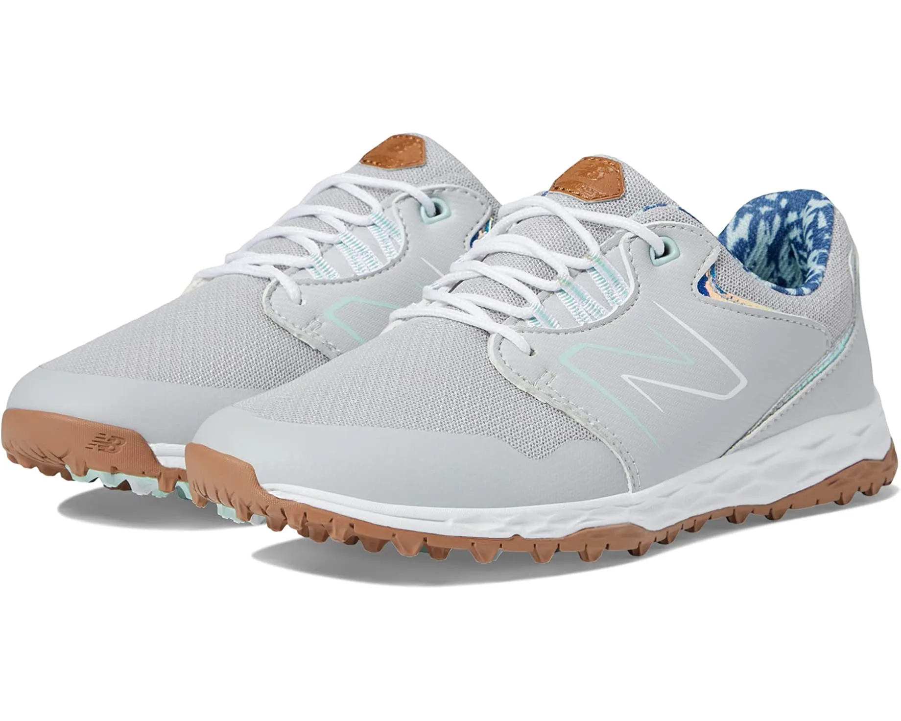 New Balance Womens Fresh Foam Links SL V2 Golf Shoe - GREY Beginner Friendly Supportive Fit