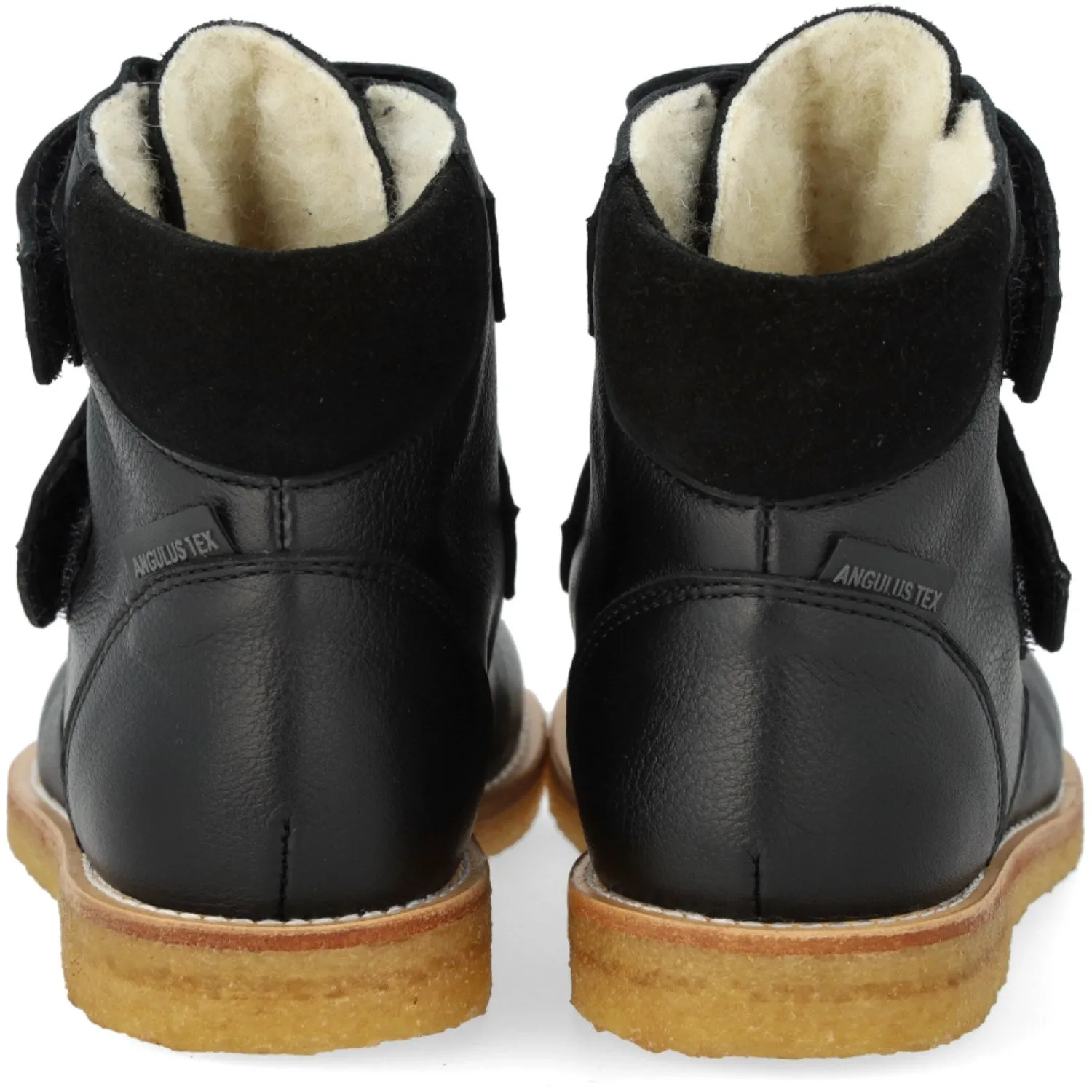Angulus Black/Black Glitter TEX Boot with Sparkling Glitter Hearts snowfield Storm-Proof Gear