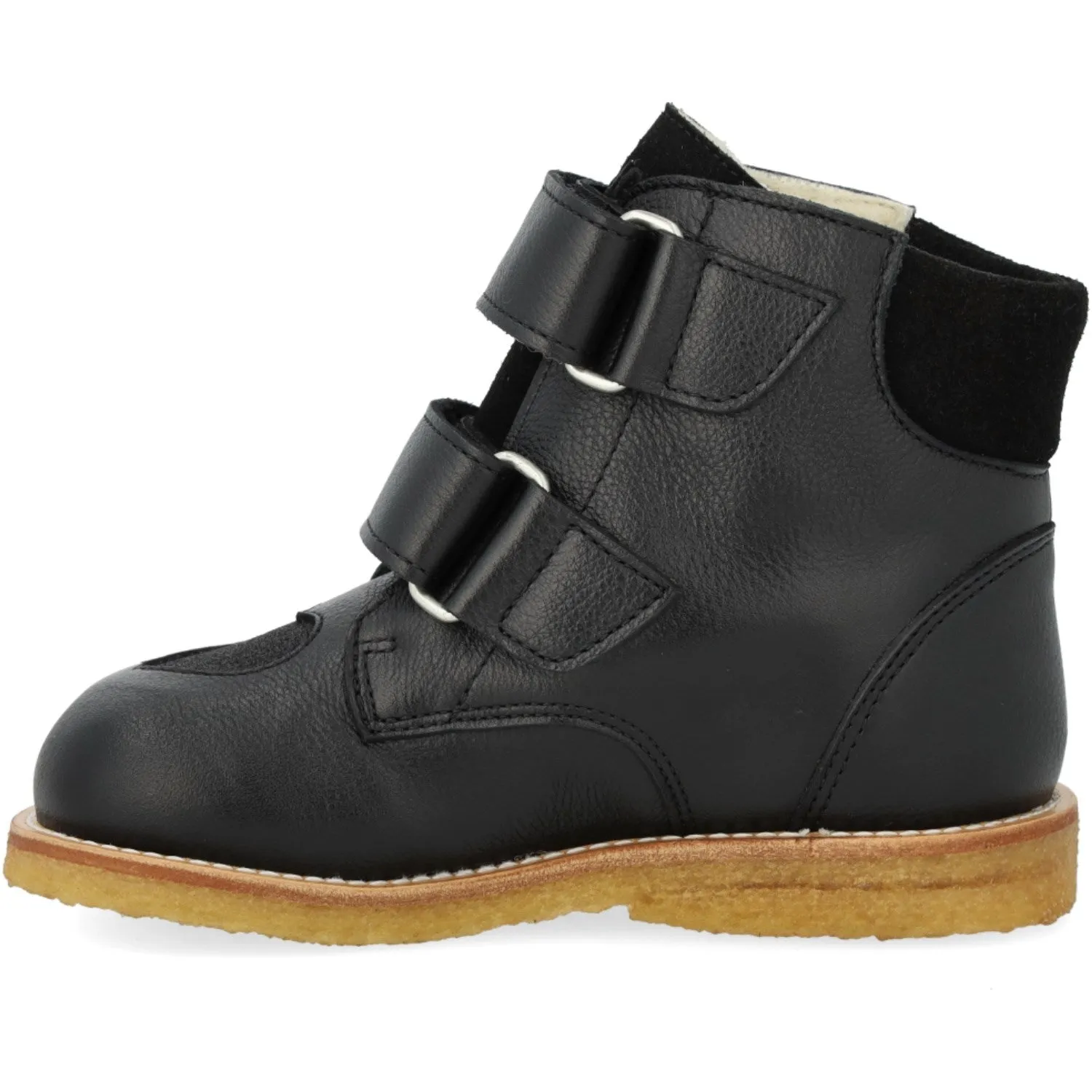 Angulus Black/Black Glitter TEX Boot with Sparkling Glitter Hearts Winter Hiking Gear